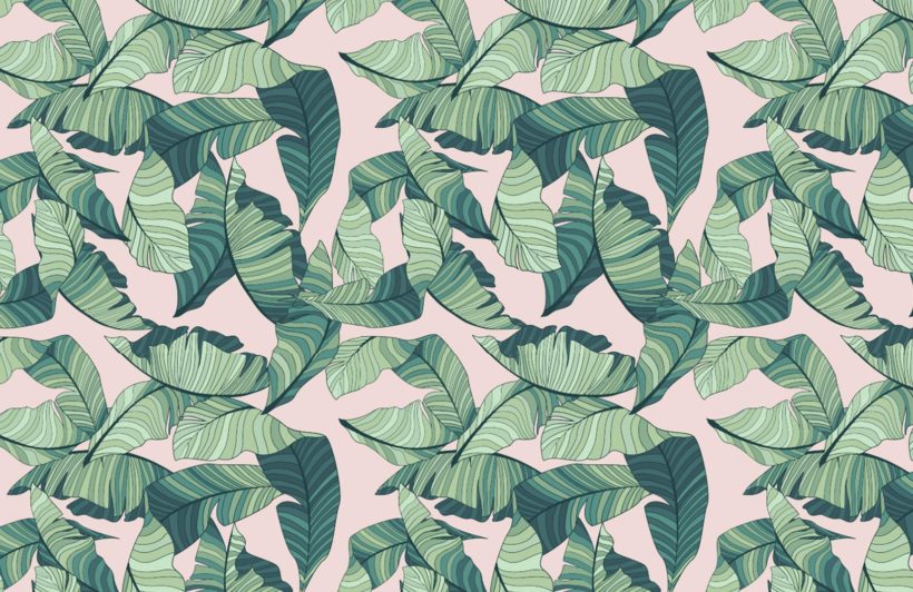 pink-and-green-tropical-leaf-design-plain-820x532