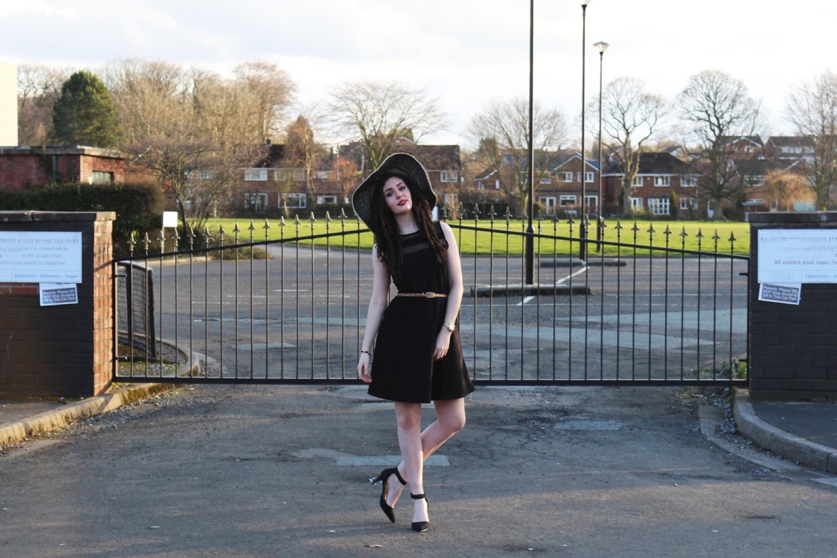 Outfit of the Day: Black Skater Dress